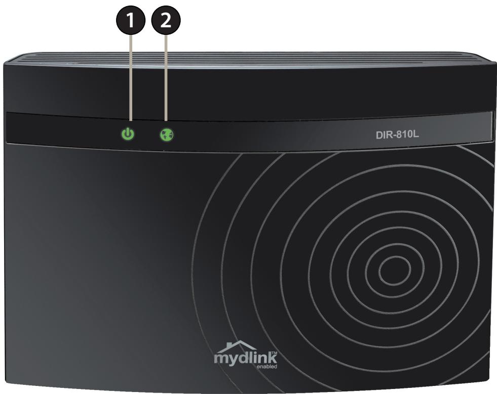 D-LINK DIR-810L,  DIR-810 L - Voyants - 1