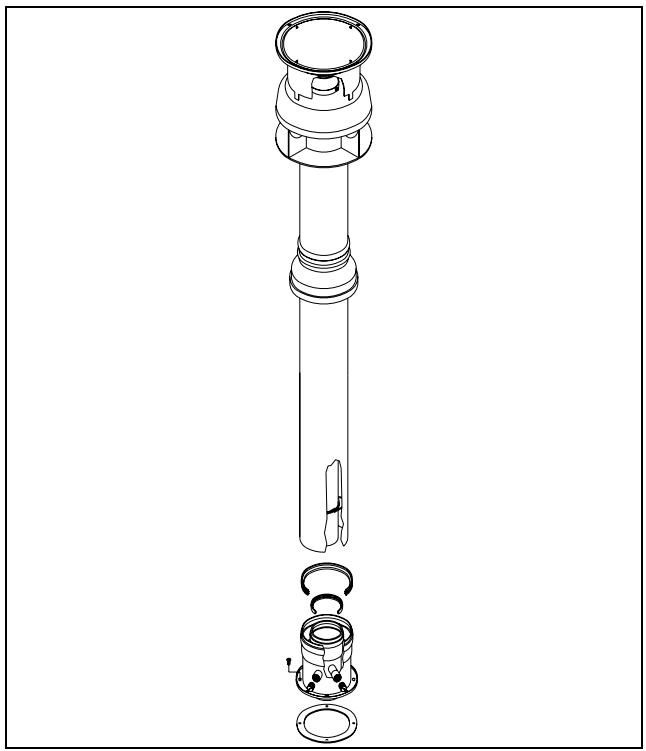 DEVILLE DCB 100 B - Système d'évacuation des fumées de type coaxial vertical en polypropylène PPS - 1