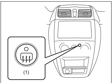 FIAT SEDICI - INTERRUPTEUR LUNETTE CHAUFFANTE ET RETROVISEURS D'AILE CHAUFFANTS - 2