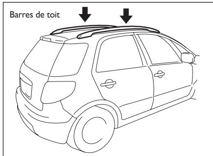 FIAT SEDICI - FIXATIONS POUR GALERIE OU BARRES DE TOIT - 1