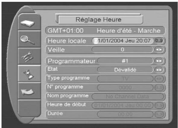 CGV PREMIO+ - Réglage de l'horloge - 1
