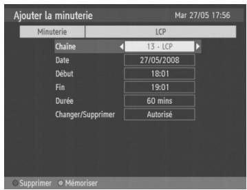 CGV PREMIO HD1 - Ajouter une minuterie - 1