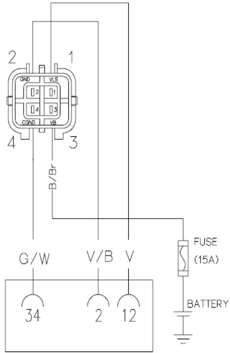 DAELIM EMS-ENGINE MANAGEMENT SYSTEM - DIAGNOSTIQUE DE LA SONDE LAMBDA - 4