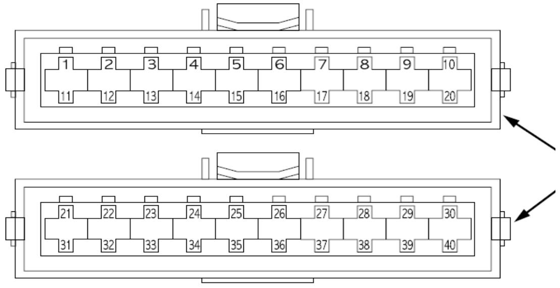 DAELIM EMS-ENGINE MANAGEMENT SYSTEM - Seules les bornes 36 et 38 ne sont pas connectées - 1