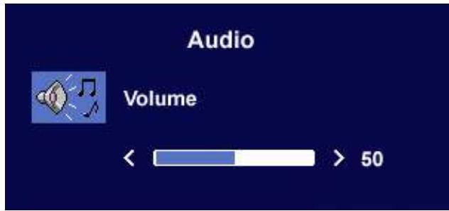 BENQ FP71E - Sous-menu audio - 2