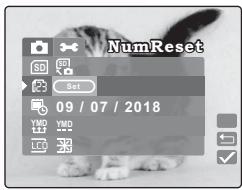 BENQ DC S30 - Réinitialiser les nombres - 3