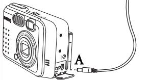 BENQ DC S30 - Utilisation d'un adaptateur secteur - 1