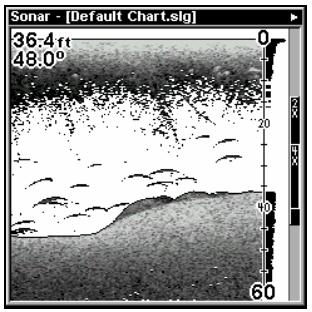 LOWRANCE LMS-520C - Zoom & barre de zoom - 1