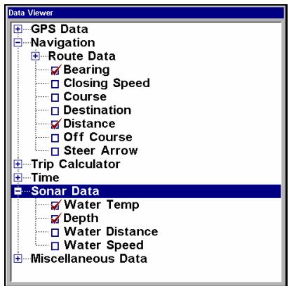 LOWRANCE LMS-520C - Données de superposition - 1