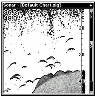 LOWRANCE LMS-520C - Zoom & barre de zoom - 2