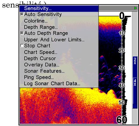 LOWRANCE LMS-520C - Appuyez sur MENU | ENT. - 1