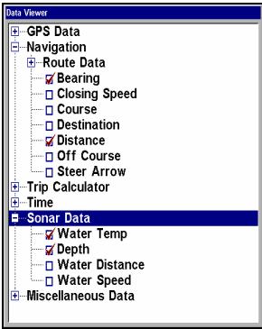 LOWRANCE LMS-520C - Pour afficher des informations à votre écran: - 3