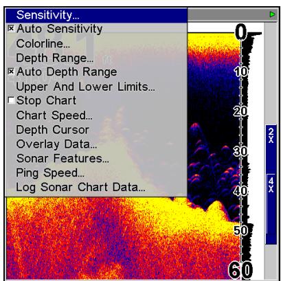 LOWRANCE LMS-520C - Appuyez sur MENU | ENT. - 1