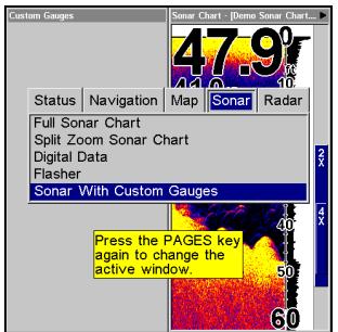 LOWRANCE LMS-520C - Sondeur avec indicateurs personnalisés - 1