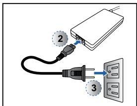 Diagram showing connection between a device and two electrical outlets with labeled components