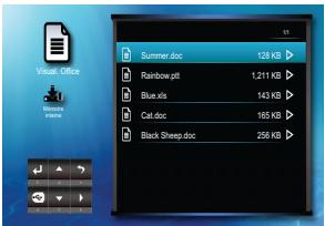 OPTOMA ML500 - INSÉRER LA SOURCE DES DONNÉES - USB (SOURCE EXTERNE) - 2