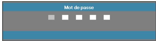 OPTOMA X304M - Paramètres de sécurité - 1