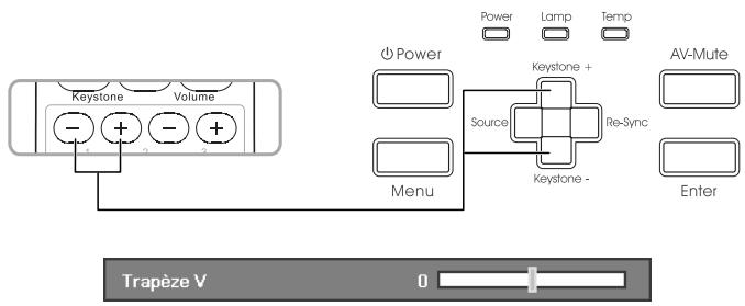 OPTOMA X304M - Réglage du zoom / mise au point - 1