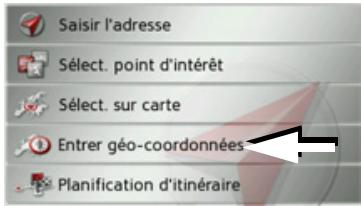 BECKER TRAFFIC ASSIST Z204 - Saisie des coordonnées - 1