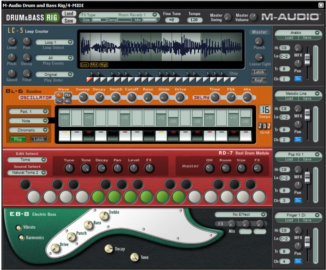 M-AUDIO DRUM & BASS RIG - 1