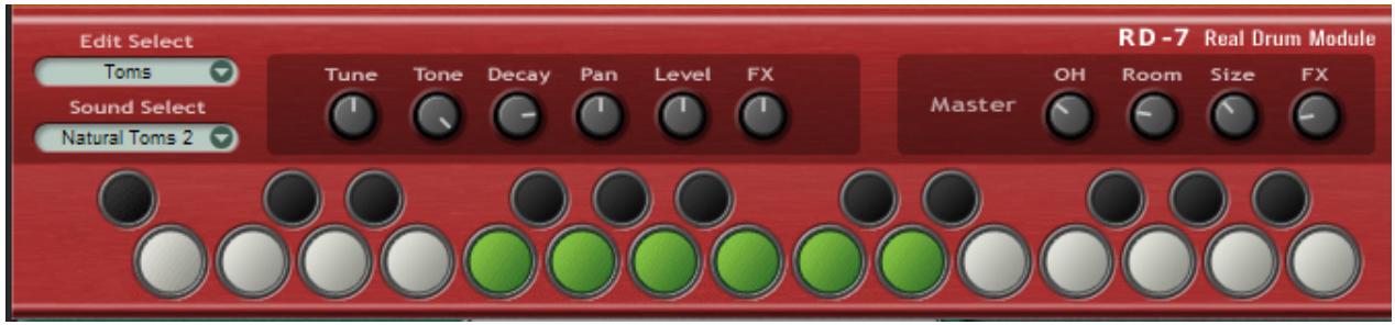M-AUDIO DRUM & BASS RIG - RD-7 real drum module - 1