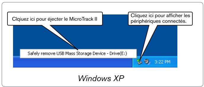 M-AUDIO MICROTRACK II - Déconnexion sous Windows - 1