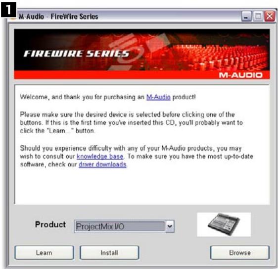 M-AUDIO PROJECTMIX I-O - Instructions d'installation pour mac OS x - 1