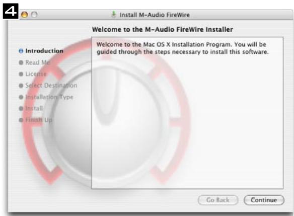 M-AUDIO PROJECTMIX I-O - Instructions d'installation pour mac OS x - 4