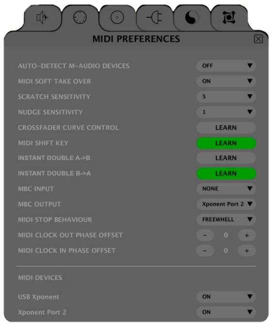 M-AUDIO TORQ 1.5 UPGRADE - Onglet MIDI - 1