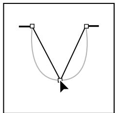 ADOBE ILLUSTRATOR 10 - Pour convertir des points d'inflexion en sommets, et vice versa, avec l'outil conversion de point directeur : - 5