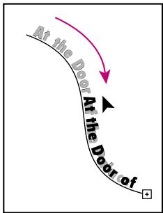 ADOBE ILLUSTRATOR 10 - Pour déplacer un texte le long d'un tracé : - 2