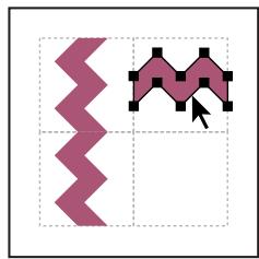 ADOBE ILLUSTRATOR 10 - Pour créer des éléments d'angle symétriques à partir d'un élément latéral : - 5