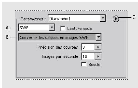 ADOBE ILLUSTRATOR 10 - Options d'optimisation pour le format SWF - 1