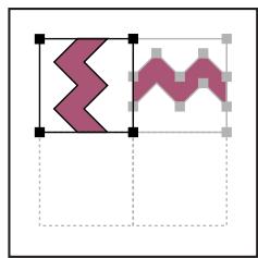 ADOBE ILLUSTRATOR 10 - Pour créer des éléments d'angle symétriques à partir d'un élément latéral : - 3