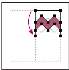 ADOBE ILLUSTRATOR 10 - Pour créer des éléments d'angle symétriques à partir d'un élément latéral : - 2