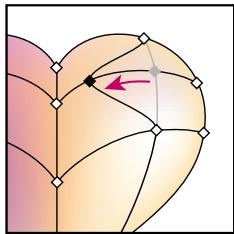 ADOBE ILLUSTRATOR 10 - Pour déplacer un point de filtre - 2
