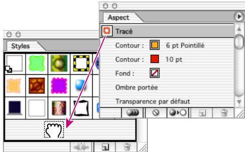 ADOBE ILLUSTRATOR 10 - Pour créer ou modifier un style : - 1