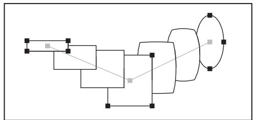 ADOBE ILLUSTRATOR 10 - Pour inverser l'ordre d'emplacement d'un dégradé sur un tracé : - 2