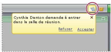 ADOBE ACROBAT CONNECT - Acceptation ou refus d'une demande de participation à une réunion - 1