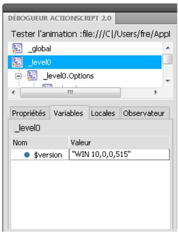 ADOBE FLASH CS5 - Utilisation de la liste d'observation - 1