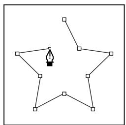 ADOBE PHOTOSHOP CS3 - Dessin de segments droits avec l'outil Plume - 1