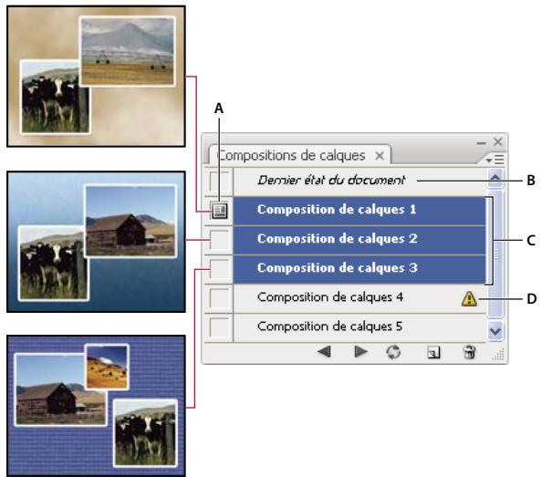 ADOBE PHOTOSHOP CS3 - A propos des compositions de calques - 1
