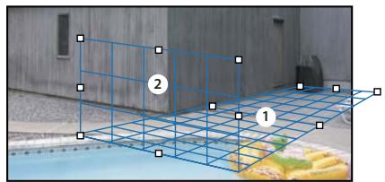 ADOBE PHOTOSHOP CS3 - Définition et ajustement des plans de perspective dans Point de fuite - 3