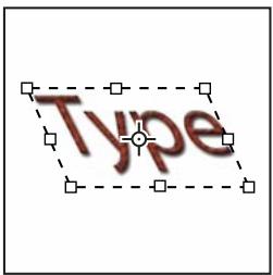 ADOBE PHOTOSHOP CS3 - Redimensionnement ou transformation d'un cadre de sélection de texte - 2