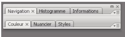 ADOBE PHOTOSHOP CS3 - Pour empiler des panneaux flottants - 1