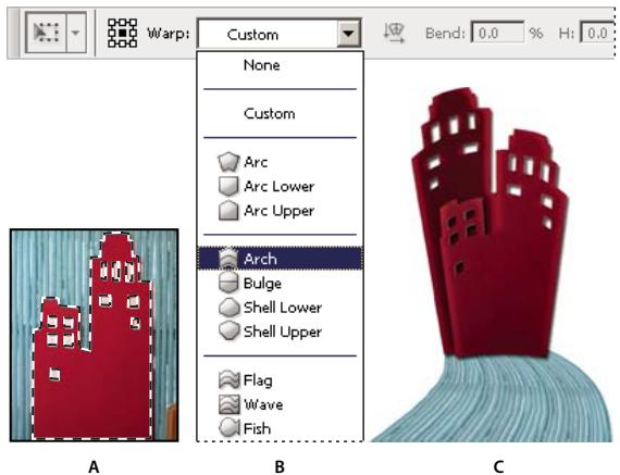 ADOBE PHOTOSHOP CS3 - Déformation d'un élément - 1