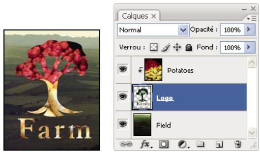 ADOBE PHOTOSHOP CS3 - Masquage de calques avec des masques d'écrêtage - 1