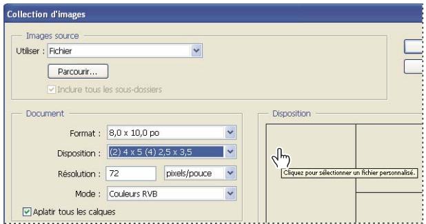 ADOBE PHOTOSHOP CS3 - Placement de plusieurs photos dans une collection d'images - 2