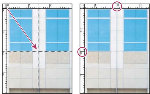 ADOBE PHOTOSHOP CS3 - Déplacement du point d'origine d'une règle - 2
