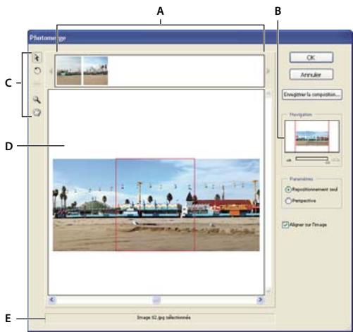 ADOBE PHOTOSHOP CS3 - Création d'un résultat Photomerge de manière interactive - 1